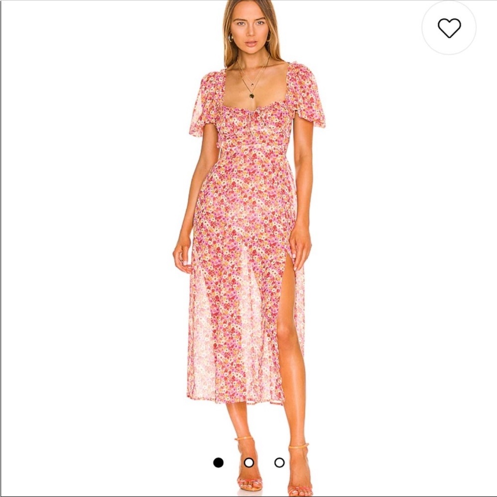 For Love & Lemons Felicia Midi Dress